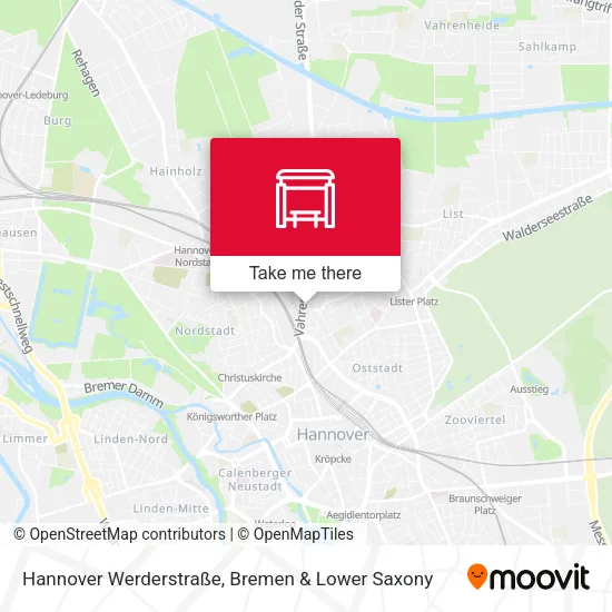 Карта Hannover Werderstraße