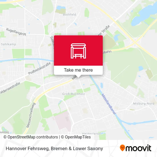 Карта Hannover Fehrsweg
