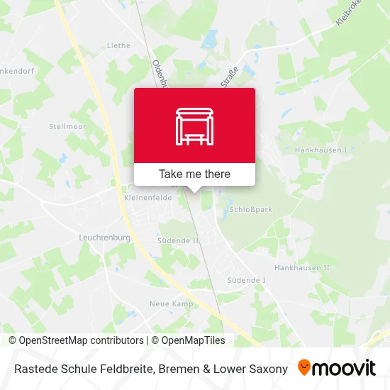 Rastede Schule Feldbreite map