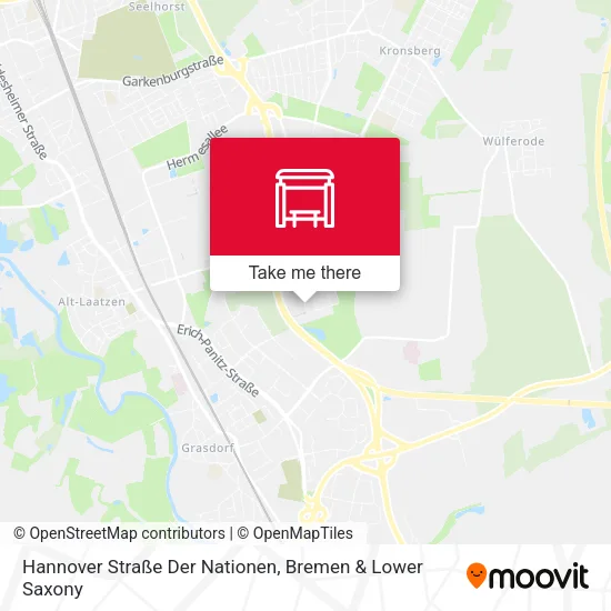 Hannover Straße Der Nationen map