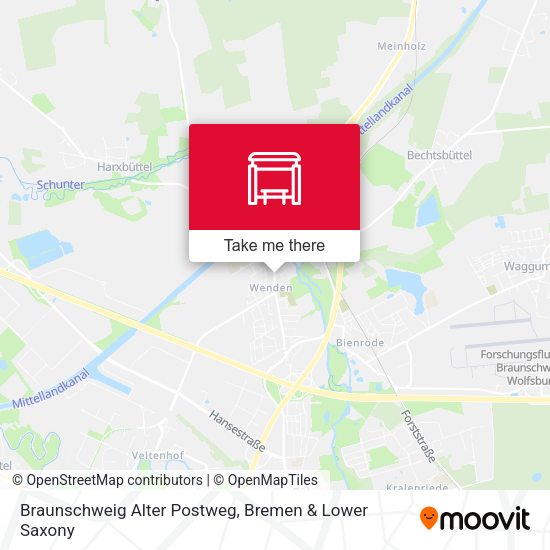 Braunschweig Alter Postweg map