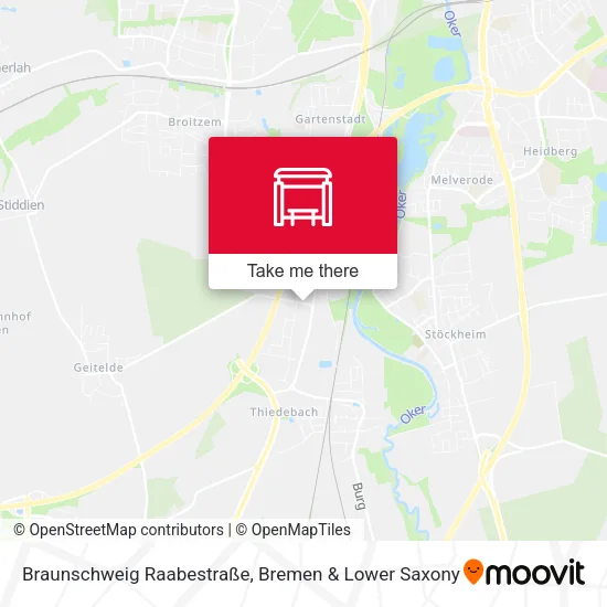 Карта Braunschweig Raabestraße