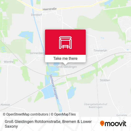 Карта Groß Gleidingen Rotdornstraße