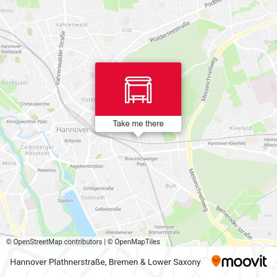 Карта Hannover Plathnerstraße