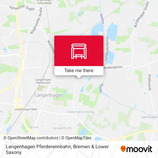 Карта Langenhagen Pferderennbahn