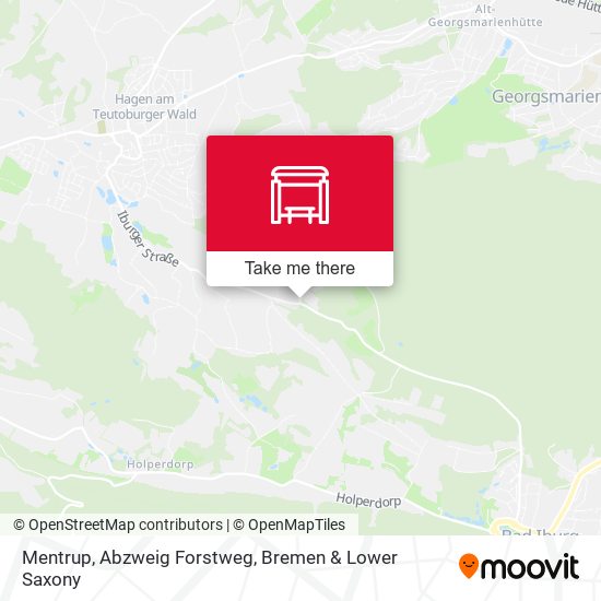 Mentrup, Abzweig Forstweg map