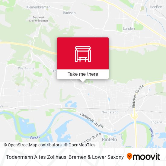 Todenmann Altes Zollhaus map