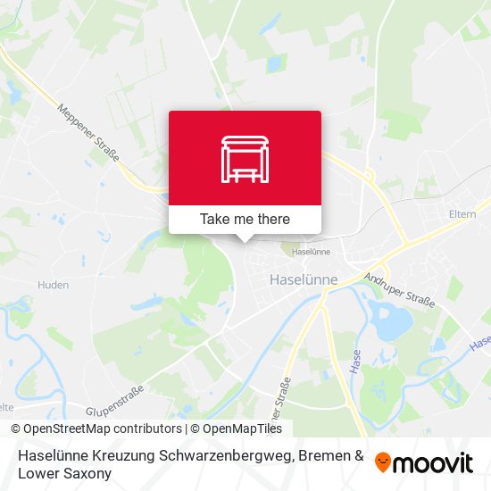 Haselünne Kreuzung Schwarzenbergweg map