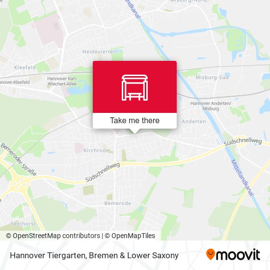 Hannover Tiergarten map