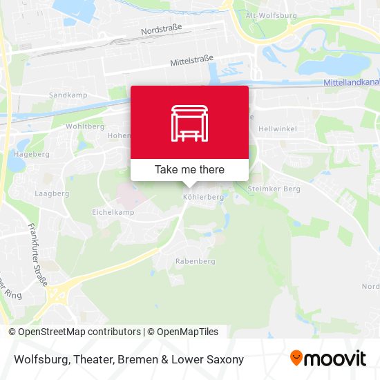 Wolfsburg, Theater map