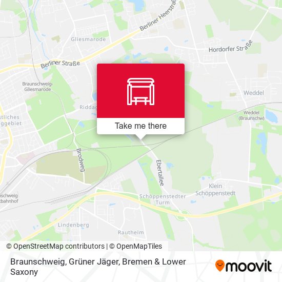Braunschweig, Grüner Jäger map