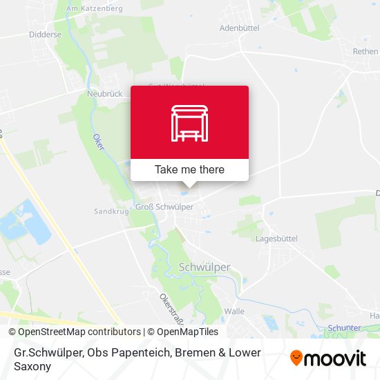 Gr.Schwülper, Obs Papenteich map