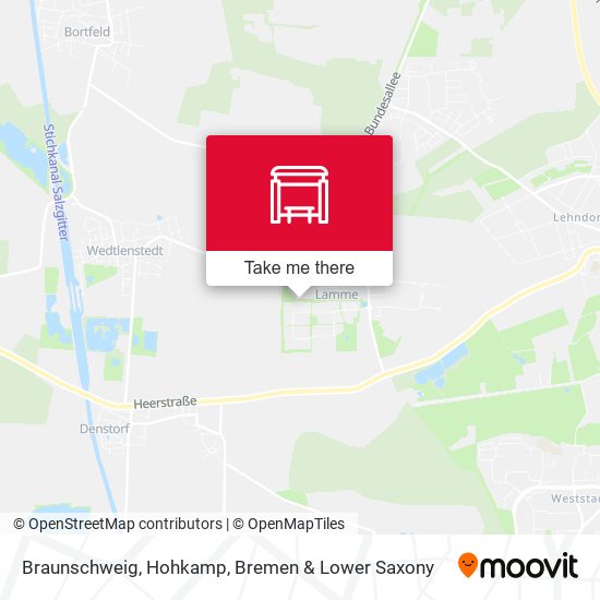 Braunschweig, Hohkamp map
