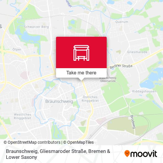 Braunschweig, Gliesmaroder Straße map