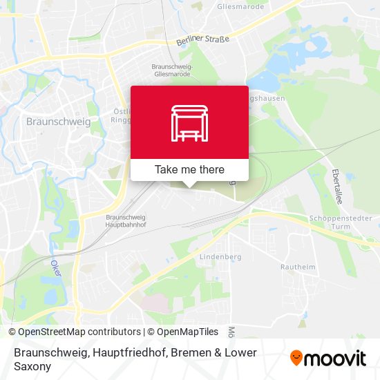 Braunschweig, Hauptfriedhof map