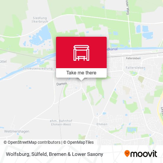 Wolfsburg, Sülfeld map