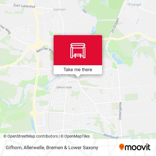 Gifhorn, Allerwelle map