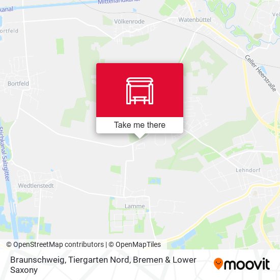 Braunschweig, Tiergarten Nord map