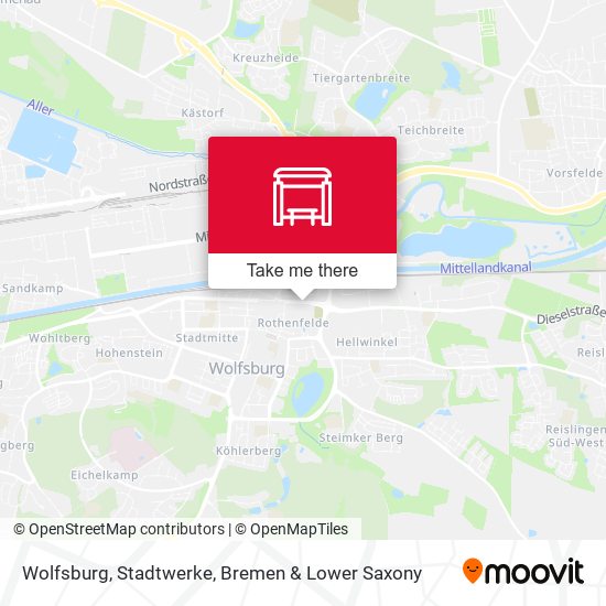 Wolfsburg, Stadtwerke map