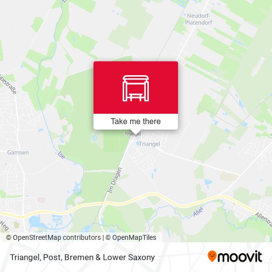 Triangel, Post map