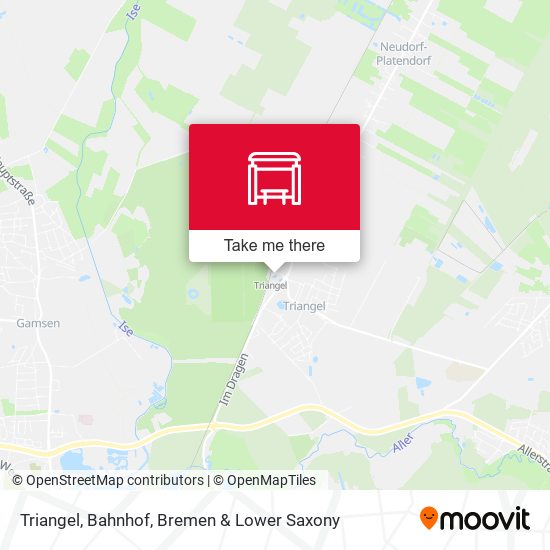 Triangel, Bahnhof map