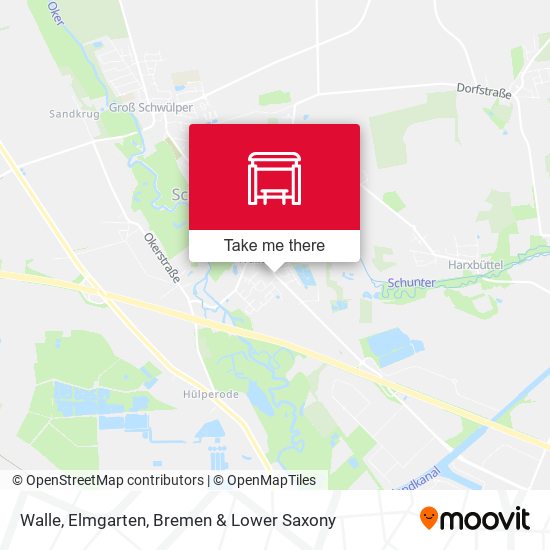 Walle, Elmgarten map