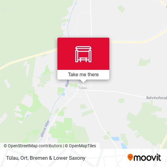Tülau, Ort map