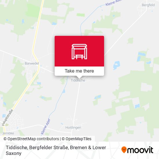 Tiddische, Bergfelder Straße map