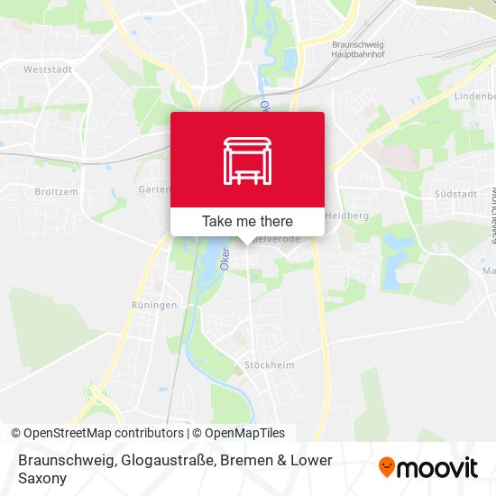 Braunschweig, Glogaustraße map