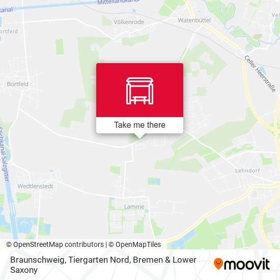 Braunschweig, Tiergarten Nord map