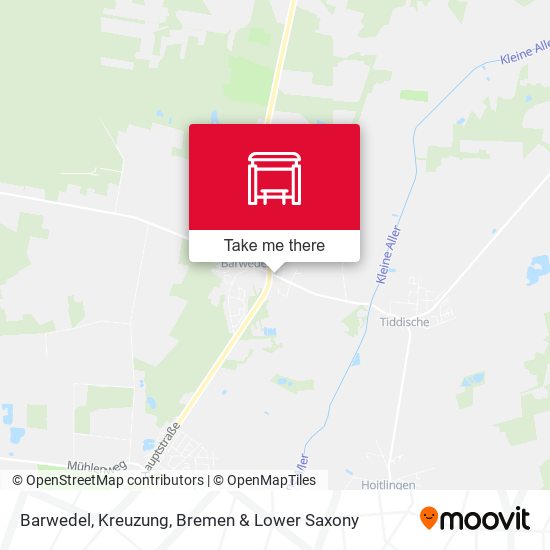 Barwedel, Kreuzung map