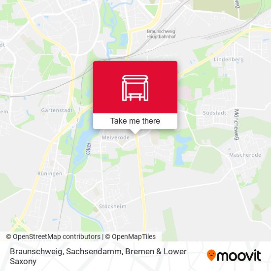 Braunschweig, Sachsendamm map