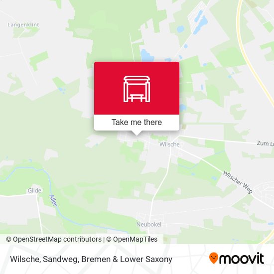 Wilsche, Sandweg map