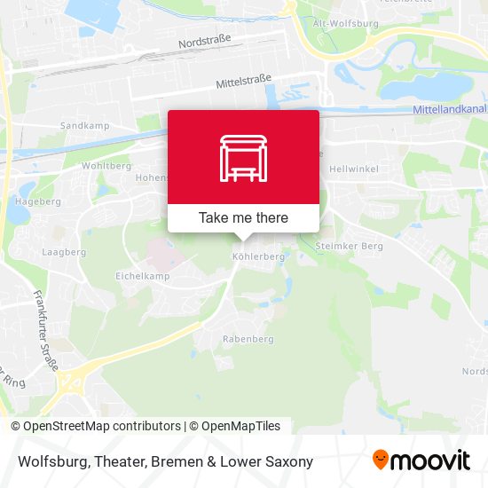 Wolfsburg, Theater map