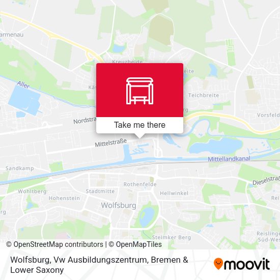 Wolfsburg, Vw Ausbildungszentrum map