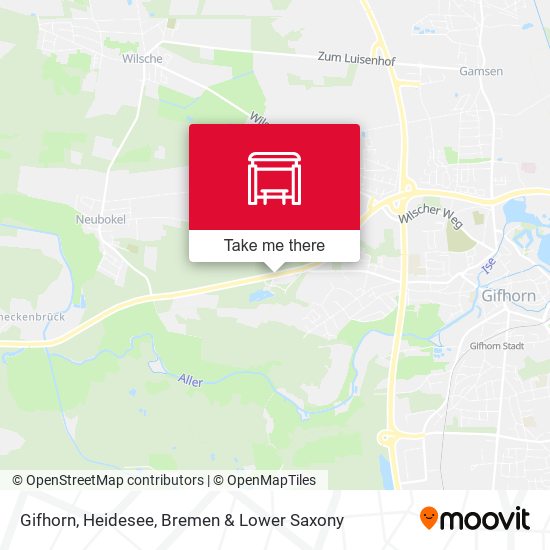 Gifhorn, Heidesee map