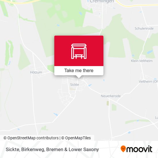 Sickte, Birkenweg map