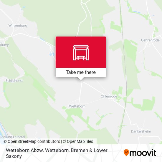 Wetteborn Abzw. Wetteborn map