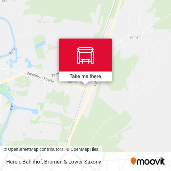 Haren, Bahnhof map