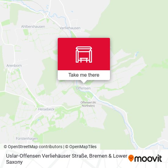 Uslar-Offensen Verliehäuser Straße map