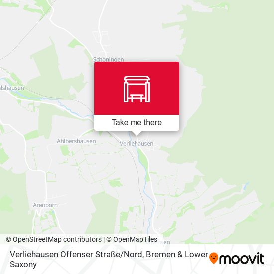 Verliehausen Offenser Straße / Nord map