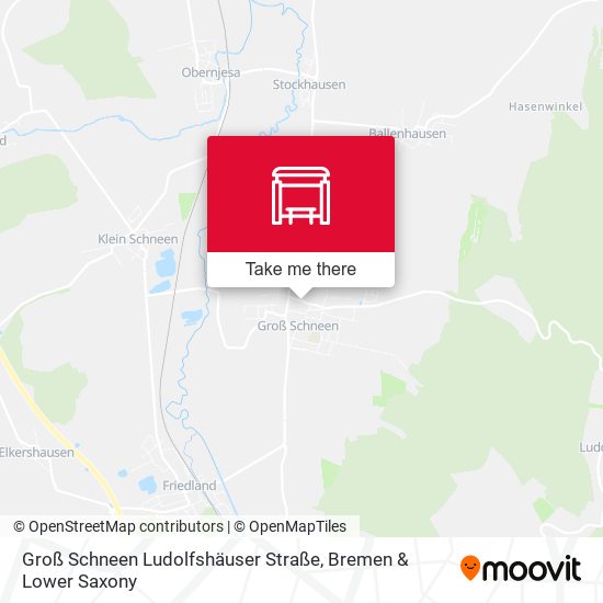Groß Schneen Ludolfshäuser Straße map