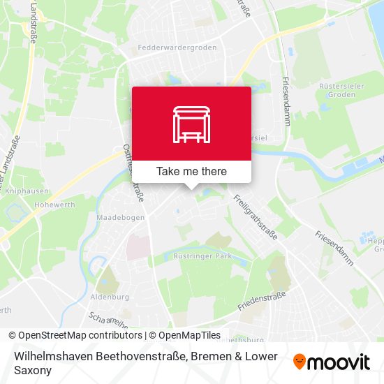 Wilhelmshaven Beethovenstraße map
