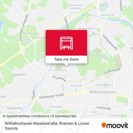 Wilhelmshaven Maadestraße map