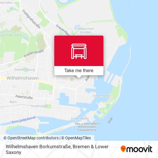 Wilhelmshaven Borkumstraße map