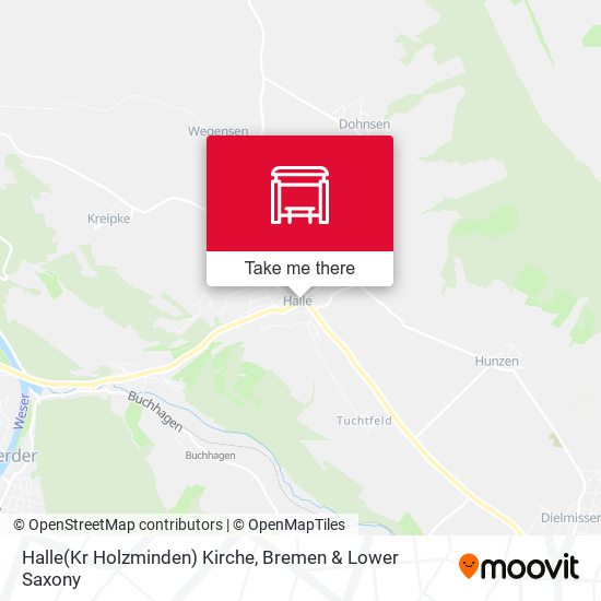 Halle(Kr Holzminden) Kirche map