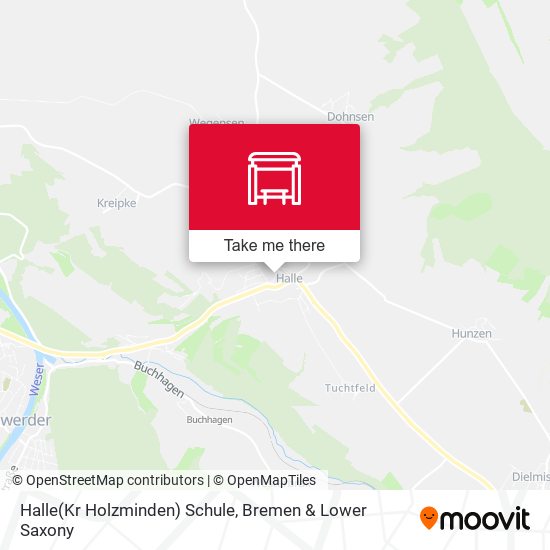 Halle(Kr Holzminden) Schule map