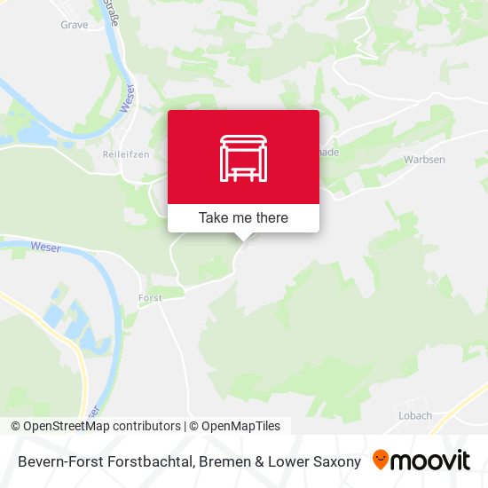 Bevern-Forst Forstbachtal map