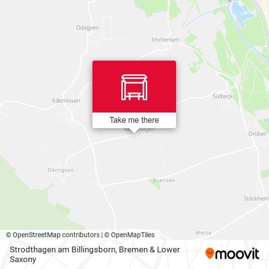 Strodthagen am Billingsborn map