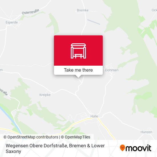 Wegensen Obere Dorfstraße map